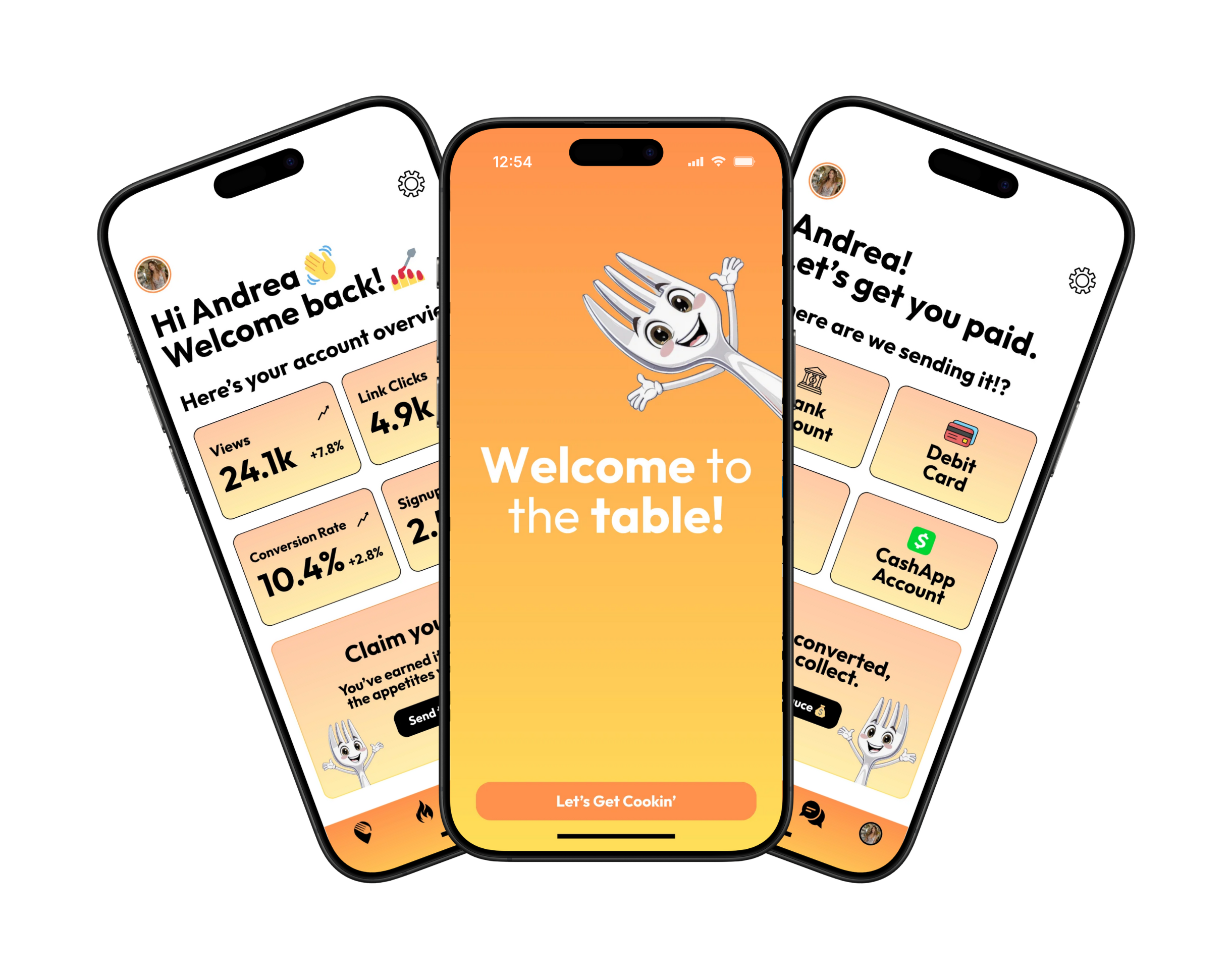 Forksy app on phones